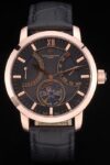 Vacheron Constantin Replica Watches Luxury Leather 80227