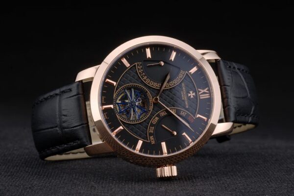 Vacheron Constantin Replica Watches Luxury Leather 80227