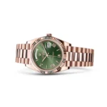 Rolex Day-Date Rose Gold Green Roman Dial Replica