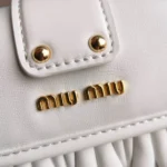 miu miu bronze metal white Model: 5BH188 size: L16.5, H24, W6.5