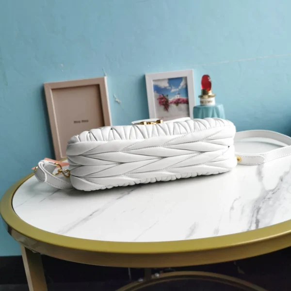 miu miu bronze metal white Model: 5BH188 size: L16.5, H24, W6.5