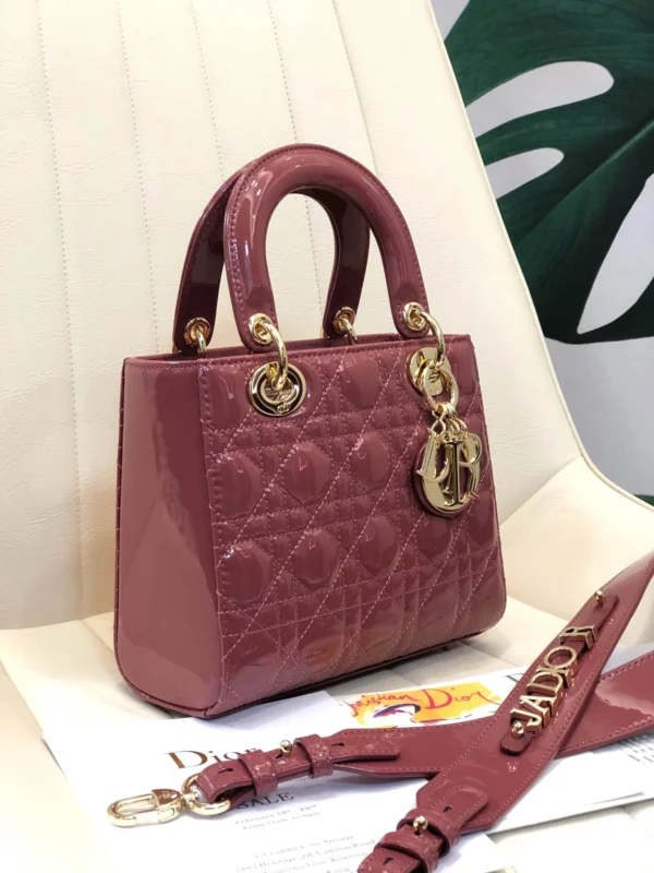 ABCDior Calf Lacquered Rattan Tote Size 20 x 16.5 x 8cm