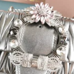 Matelasse Silver Grey Model: 5BD084 Length: 115cm size: 20 5.5 12