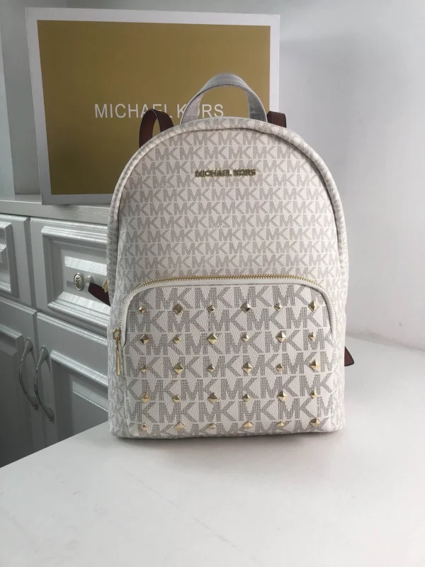 MK Rhea printed studded shoulder bag Model: 2106: Size: 26m Height: 32 Width: 14