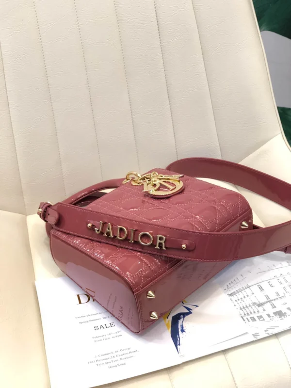 ABCDior Calf Lacquered Rattan Tote Size 20 x 16.5 x 8cm