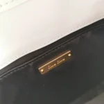 miu miu bronze metal white Model: 5BH188 size: L16.5, H24, W6.5