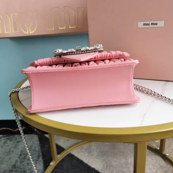 Miu Miu cherry blossom pink Model: 5BD084# size: 20, 5.5, 12