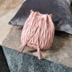 Miu Miu sheepskin size: 18, 20, 12 light pink Model: 5BE014