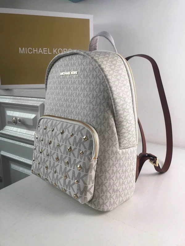 MK Rhea printed studded shoulder bag Model: 2106: Size: 26m Height: 32 Width: 14