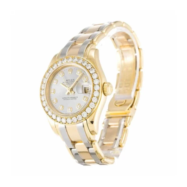 Rolex Tridor Pearlmaster Ladies Gold & Diamond 80298-0048 Replica
